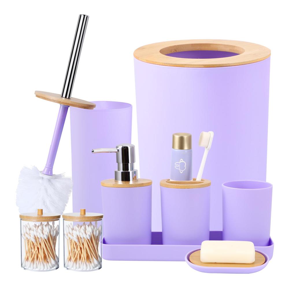 Hellviolett Bathroom Accessories Set